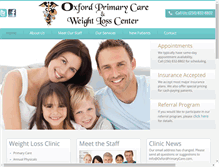 Tablet Screenshot of oxfordprimarycare.com